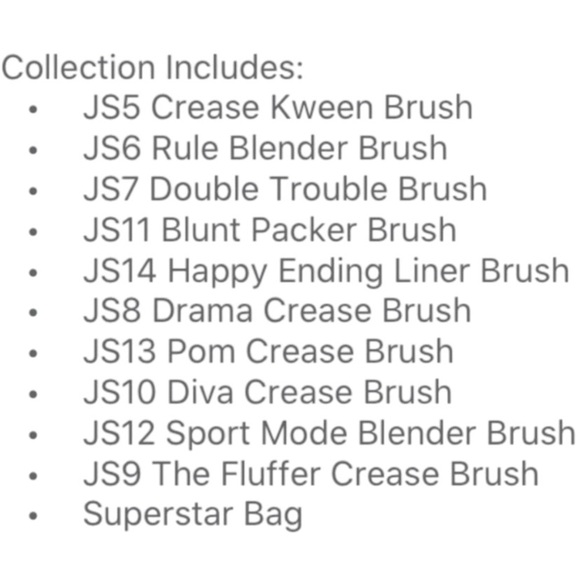 NIB MORPHE X JEFFREE STAR - 10Pcs Eye Brush Collection Set in Pink - Picture 8 of 8